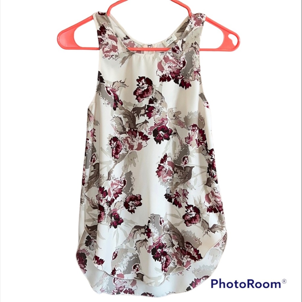 Aritzia Wilfred Floral Sleeveless Tank Top